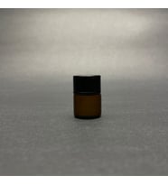 1 ml Siyah Kapaklı Kahverengi Cam Şişe , 1 cc Kapaklı Cam Şişe x 24 Adet