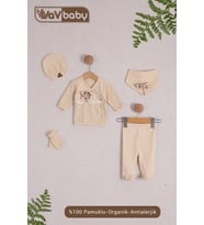 VaVBaby Organik Hastane Çıkışı 5’li Two Rose