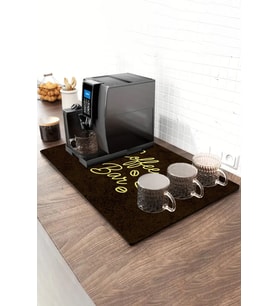 Valerine Life Barista Kahve Barı Tezgah Matı Sıvı Geçirmez XXL Büyük Boy Espresso Makinesi Pad 40x90