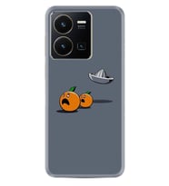 Vivo Y22 Kılıf Resimli Desenli Baskılı Silikon Orange Escape 1374