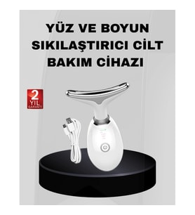 Mey İthalat® Kablosuz Şarjlı Yüz Sıkılaştırıcı Cihaz EMS Mikro Akım Anti-Aging Masaj Aleti