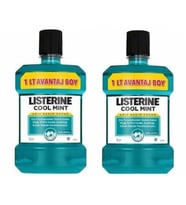 Listerine Cool Mint Ağız Bakım Suyu 1000 ml X 2