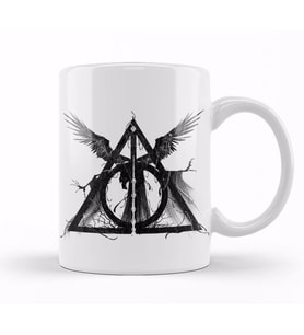 Harry Potter Ölüm Yadigarlar Kupa Bardak Porselen