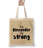 Alexander Name Custom Design Gift Baby-Gift For Him Bez Çanta Uzun Saplı
