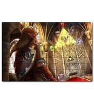 Cakapuzzle Zelda Ocarina Triforce Efsanesi Görseli Puzzle Yapboz MDF (Ahşap) (120 Parça)