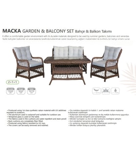 MAÇKA BAHÇE ve BALKON TAKIMI (2+1+1)