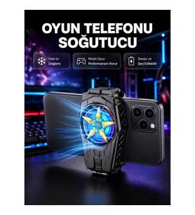 Mey İthalat® Taşınabilir Şarjlı Telefon Soğutucu – Sessiz Fan Motoru ile Yüksek Performans Koruma
