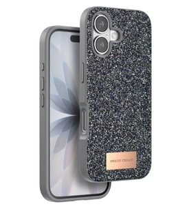 Iphone 17 Bright Simli Kapak - Gümüş