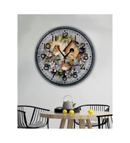 bilge Tasarım RETRO Duvar Saati 40 x 40 CM (Karışık)