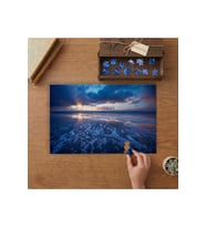 Bulutlar - Köpüren Deniz Tasarımı 240 parça Ahşap Puzzle Ahşap Kutuda MP02507
