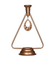 Vitale Rusty Gold Çan Modeli Mumluk 13x36 cm AK.GN0007