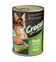 Crocus Tavuk Etli Kedi Yaş Mama 400gr (Kahverengi)