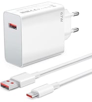 Megatech 67w Turbo Şarj Gösterme EvŞarj Kafa + Type-C Şarj Kablosu