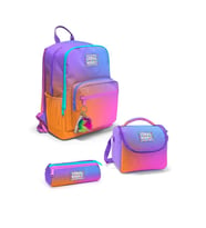 Coral High Renk Geçişli 3'lü Okul Çanta Seti SET0123675 - Kız (Çok Renkli)
