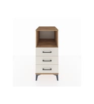 Kronos Komodin Tek Raflı 3 Çekmeceli 44x59x96 Çam-Aytaşı