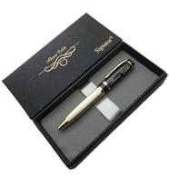 Signator® ST228 Siyah Altın Desenli Tükenmez Kalem  İsme Özel Kalem (Karışık)