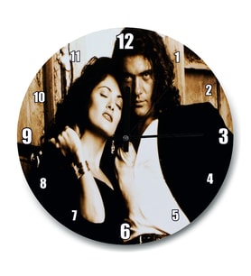 Cakatablo Desperado Antonio Banderas ve Salma Hayek Duvar Saati