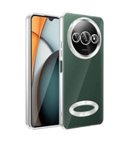 Xiaomi Redmi A3 4G 2024 Uyumlu Kılıf Silikon Kamera Korumalı Renkli Şeritli Logo Gösteren Zore Omega Kapak