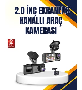 Araç İçi Kamera Seti 170° Geniş Açı, Hareket Algılama ve Park Koruma