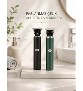 Tıraş Makinesi Profesyonel Paslanmaz Çelik T-Bıçak Saç Sakal Vücut