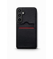Samsung Galaxy S24 Kartlıklı Rich Boss Lüx Deri Kılıf Siyah