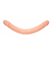 OdinsShop Double Dong Çift Taraflı İki Yönlü Esnek Dildo Kıkırdaklı Penis 36 cm