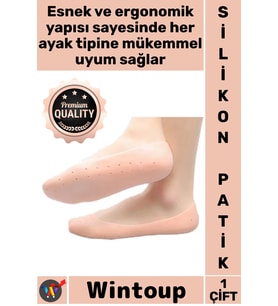 #Patik Medikal Topuk Koruyucu Çatlak Önleyici Nemlendirici Bakım Ayak Rahatlatıcı Şık Silikon Patik