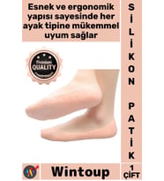 #Patik Medikal Topuk Koruyucu Çatlak Önleyici Nemlendirici Bakım Ayak Rahatlatıcı Şık Silikon Patik