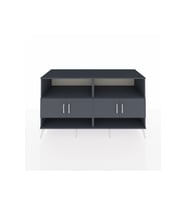 Kronos Konsol 4 Raflı 4 Kapaklı 176x59x99 Antrasit-Antrasit