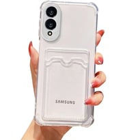 Teknomoda Samsung Galaxy S25 EDGE Kılıf Kartlıklı Anti Şok Korumalı Şeffaf Silikon Şeffaf Açık