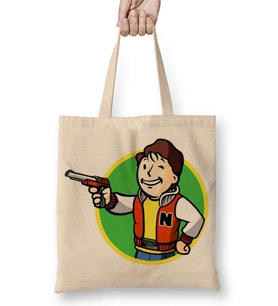 Fallout Fan Boy Bez Çanta Uzun Saplı