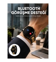 Yüksek Çözünürlüklü AMOLED Ekranlı Akıllı Saat, Uyku ve Nabız Takibi