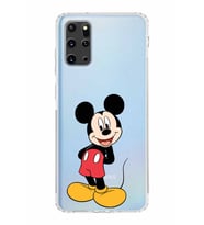 Samsung Galaxy S20 Plus  Kamera Korumalı Kapak Mickey Mouse Tasarımlı  Şeffaf  Kılıf