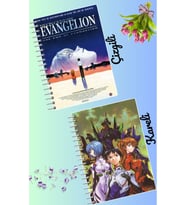 Neon Genesis evangelion defter seti 2 adet A4 boyutu 21*30 çizgili + kareli 60 syf