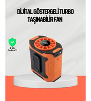 USB Şarjlı Güçlü Hız Ayarlı El ve Bel Fanı