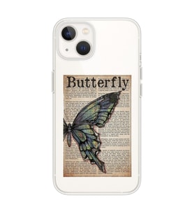 Iphone 14 Plus Uyumlu Butterfly Tasarımlı Şeffaf Telefon Kılıfı