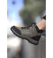 X-Step X6 Haki Termal Kürklü Kışlık Erkek Bot Ayakkabı