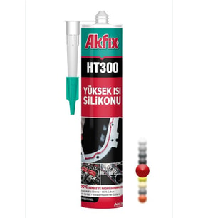 AKFİX YÜKSEK ISI SİLİKONU KIRMIZI 280 ML