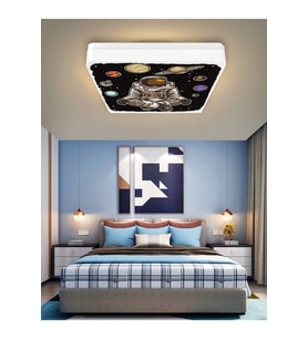 Astronot Avize-led Avize-25watt-30cm X 30cm, Çocuk Odası Avize, Avize Modelleri,space Avize-astronot