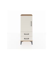 Arges Komodin 2 Raflı 2 Çekmeceli Tek Kapaklı 44x30x106 Çam-Aytaşı