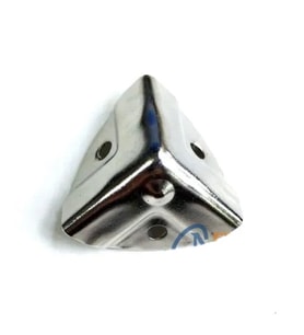 Dekoratif, Kutu, Sandık Köşesi - 35x22 Mm, Küçük, Nikel, 100 Adet