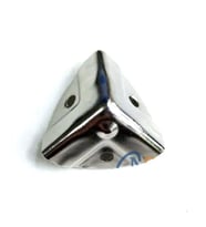 Dekoratif, Kutu, Sandık Köşesi - 35x22 Mm, Küçük, Nikel, 100 Adet