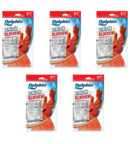 Dolphin Lateks Bulaşık Temizlik Eldiveni - Kırmızı - Large ( Büyük ) - 9-9,5 - 5 Paket