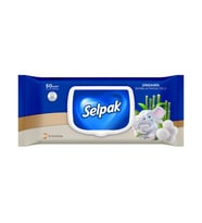 Selpak Organik Bambu Pamuk Islak Mendil 50'li