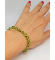 Peridot (Zebercet) Taşı Tasarım Bileklik (47122)