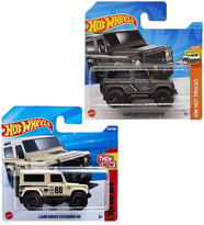2 Araç Hot Wheels Land Rover Defender 90 Set - Siyah & Bej (1/64)