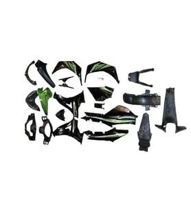 Rks Snıper Kaporta Seti (Farsız Stopsuz) Sıyah+Yeşıl