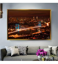Altın Çerçeveli dekoratif tablo l595 (Gold)