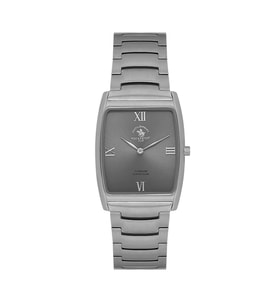 SANTA BARBARA POLO CLUB SB.4.10036-1 TİTANYUM SLIM İNCE DİKDÖRTGEN ERKEK KOL SAATİ