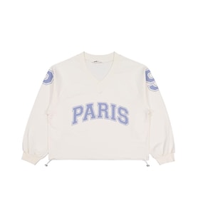 Civil Girls Paris Baskılı 10-13 Yaş Sweatshirt - Ekru
